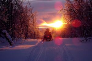 В Пензенской области на снегоходе насмерть разбился мужчина