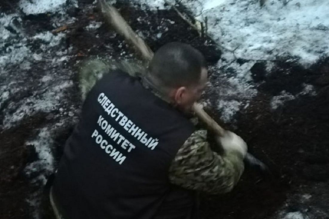 Появилось видео с места обнаружения останков пензенскими криминалистами под Рязанью