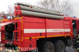 Днем в Пензе при серьезном пожаре погиб мужчина