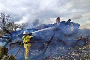После пожара от дома в Мокшанском районе почти ничего не осталось
