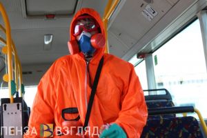 Фотогалерея: Особые меры по санобработке пензенского пассажирского транспорта