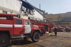 Крупный пожар на предприятии в Пензенской области тушат 53 спасателя