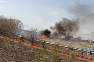 В Пензе возле 6-й горбольницы произошел пожар