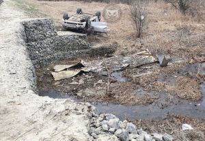 На пензенском участке трассы «Урал» перевернулся автомобиль