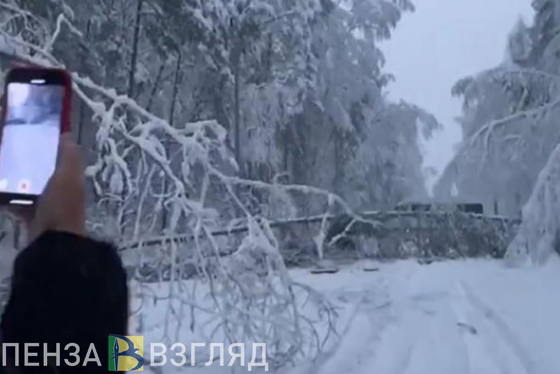 Дорога между Пензой и Заречным заблокирована