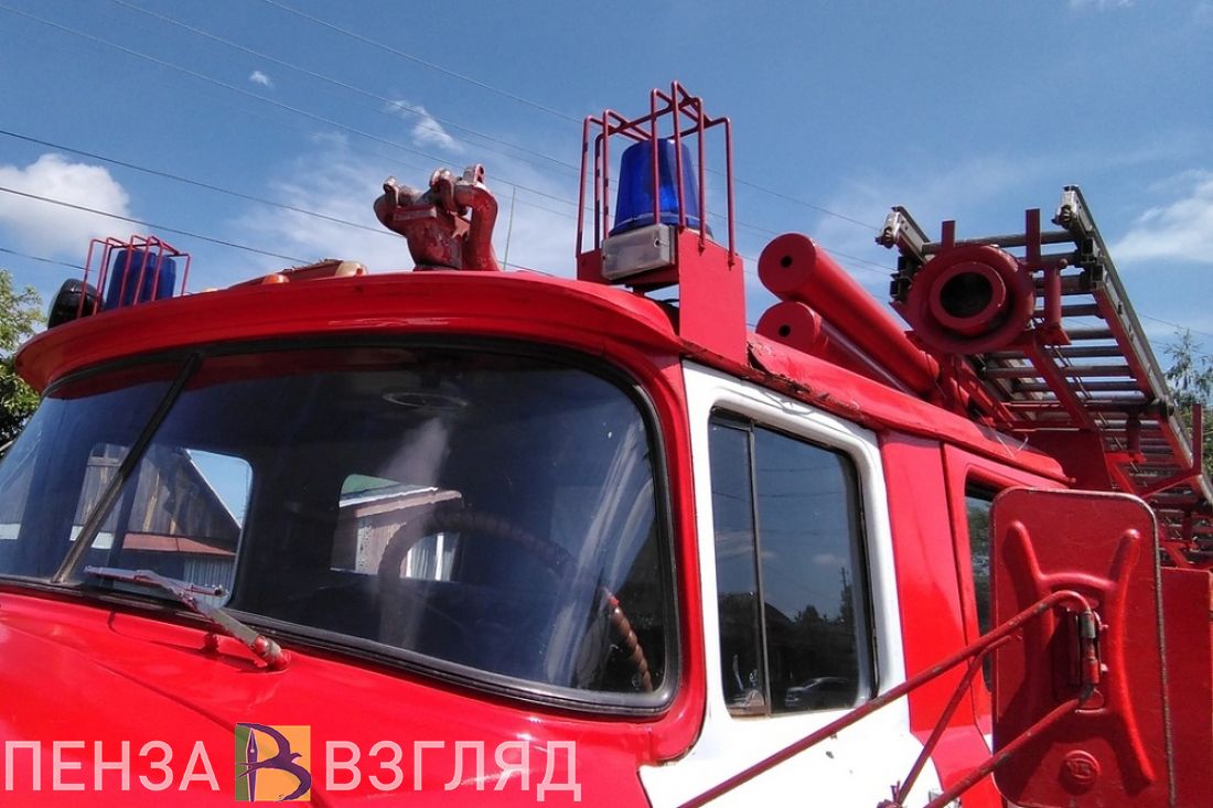 В селе под Пензой полыхали трава и мусор