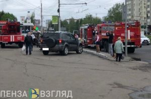 Появились фото и видео с места пожара в пензенском ТЦ «Онежский»