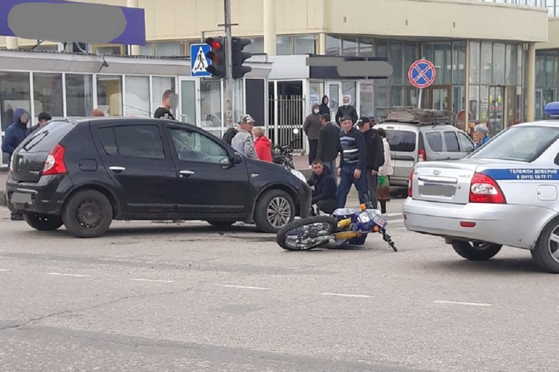 В Кузнецке сбили мотоциклиста