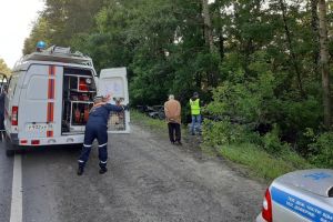 Спасатели вытащили женщину из машины, вылетевшей в кювет под Пензой