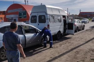 В Пензе в результате столкновения трех машин произошла утечка газа