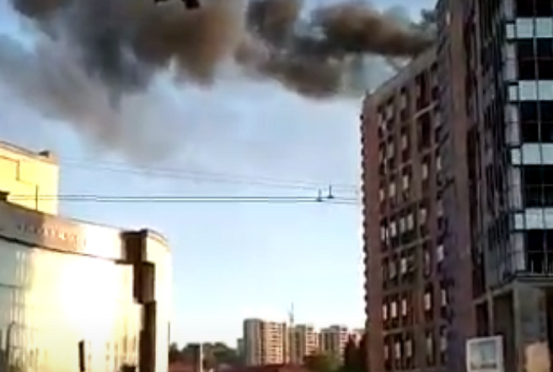Черный дым в центре Пензы встревожил жителей
