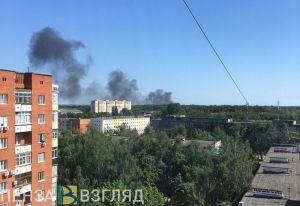 В Березовском переулке Пензы горит частный дом