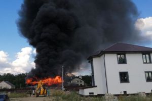 В поселке под Пензой произошел серьезный пожар