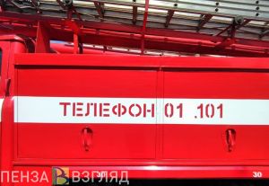 В Русском Камешкире из горящего дома эвакуированы два человека