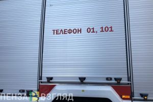 В Каменке Пензенской области сгорели дом, баня и внедорожник
