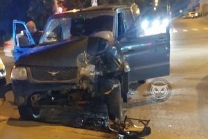 На улице Гагарина в Пензе разбился легковой автомобиль