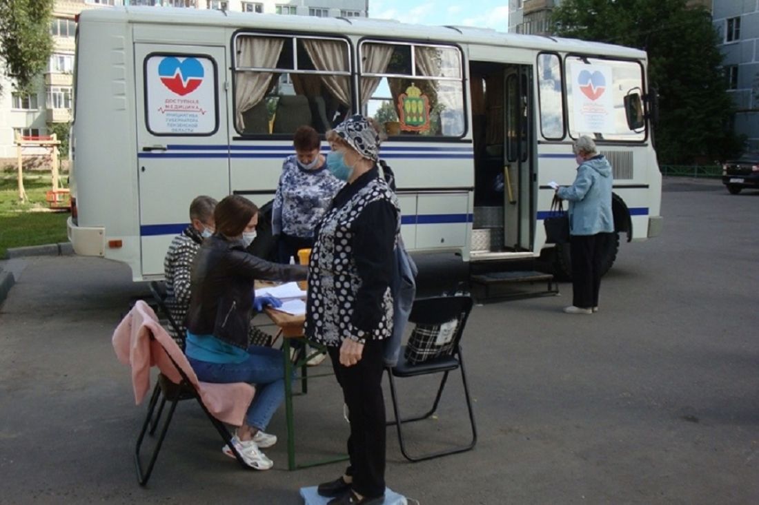 «Автобус здоровья» припарковался на Шуисте в Пензе