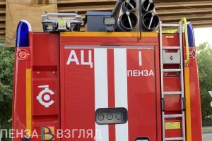 В Пензе сгорела комната в двухэтажном доме