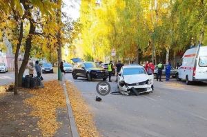 На улице Дзержинского в Пензе произошла серьезная авария