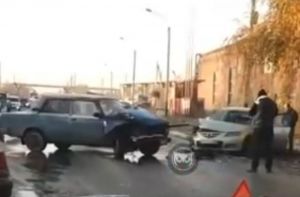На улице Рябова в Пензе произошла жесткая авария