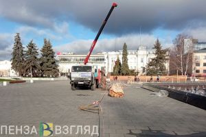 Обновленный пензенский фонтан готовят к зиме