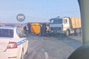На трассе «Тамбов-Пенза» опрокинулась специальная техника