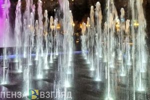 Вид на танцующий фонтан в Пензе с высоты птичьего полета. Часть 6. Октябрь 2020