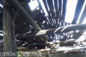 В Пачелме огонь уничтожил надворные постройки