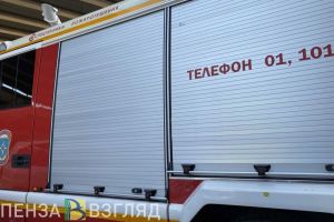 В Пензе сгорел гараж. Найдено тело мужчины