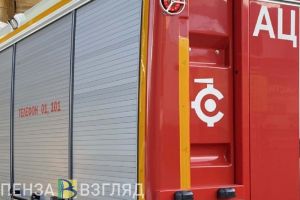 На Севере в Пензе огонь охватил иномарку