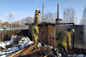 Опубликованы фото с места пожара в Бессоновке