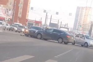 На окраине Пензы жестко столкнулись два автомобиля