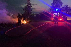 На сельском кладбище под Пензой произошел пожар