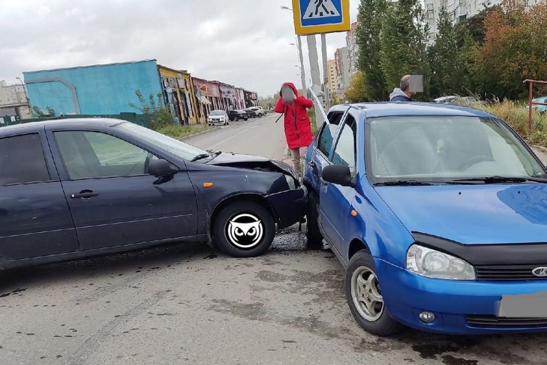 В пензенском микрорайоне ГПЗ машина «LADA Kalina» протаранила авто той же  модели