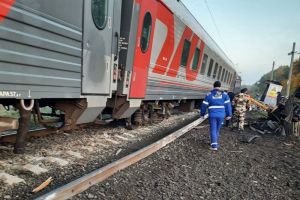 Появилось видео с места ДТП на железнодорожном переезде в Пензенской области