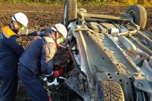 Появились фото с места смертельного ДТП около села Загоскино Пензенского района