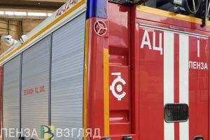 В пензенском коттеджном поселке сгорел строящийся двухэтажный дом