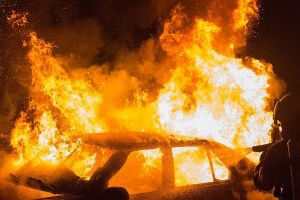 В пензенском районе Арбеково сгорел автомобиль