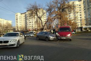 Авария на улице Пушкина затруднила движение в центре Пензы