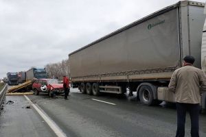 Из-за аварии затруднено движение по трассе «Урал» в Пензенской области