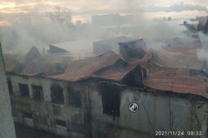 Появились фото последствий крупного пожара на пензенском складе