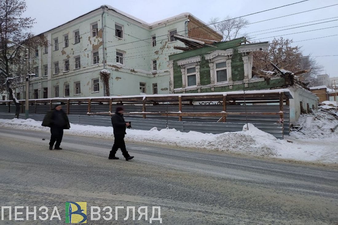 Работы по сносу старого здания на улице Володарского в Пензе пока не  продолжаются