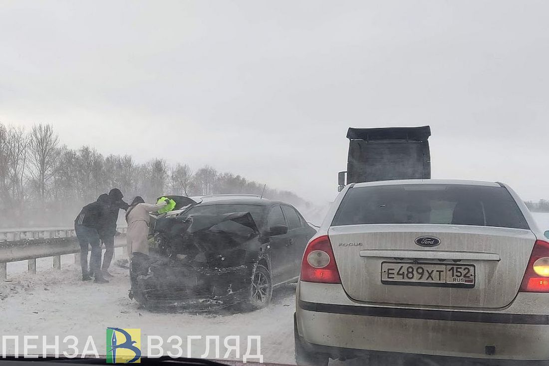 Момент аварии на трассе «Тамбов-Пенза» попал на видео