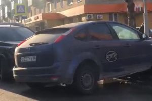 На Западной поляне в Пензе столкнулись два легковых автомобиля