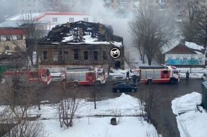 Жители Пензы сообщают о пожаре на улице Красной