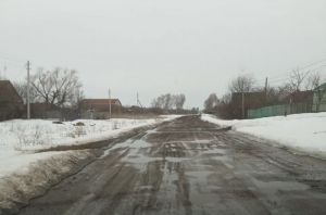 Жители пензенского села пожаловались на плохую дорогу