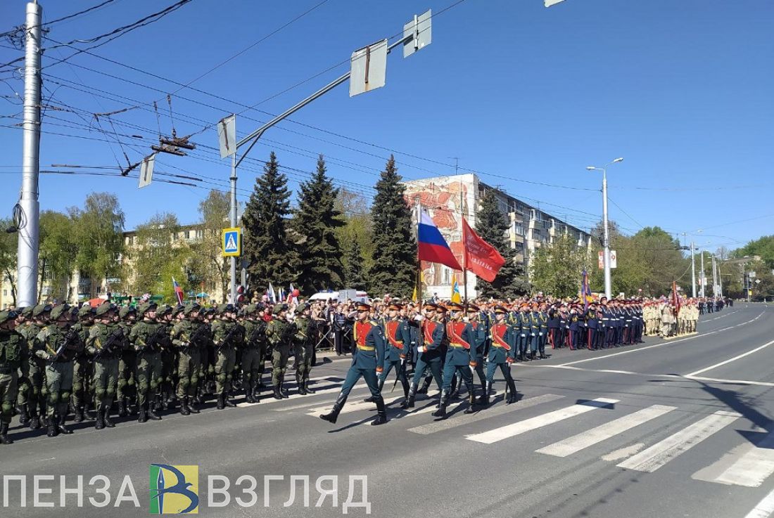 В Пензе состоялся торжественный парад в честь Дня Победы