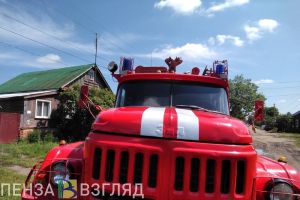 В СНТ «Казенный сад» полностью сгорел деревянный дом