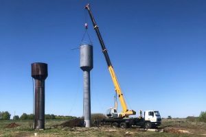 В селе Башмаковского района отремонтировали водонапорную башню