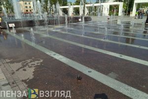 Пензенцы пожаловались на нерабочие форсунки на фонтане